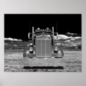 Retro Kenworth Frontal (geef #2 uit) Poster (Voorkant)