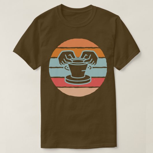 Retro keramische oven aardewerk t-shirt (Design voorkant)