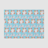 retro Kerk en Angels Tissuepapier (Voorkant)