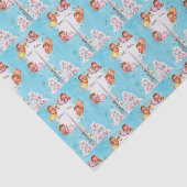 retro Kerk en Angels Tissuepapier (Detail)