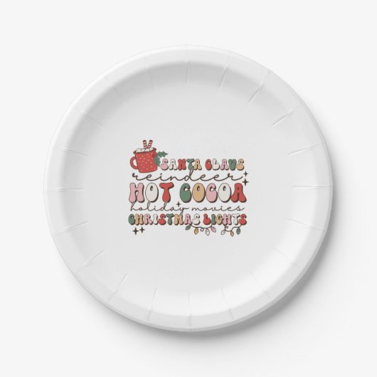 retro kermas papieren bordje (Voorkant)