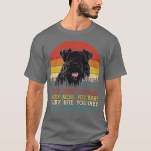 Retro Kerry Blue Terrier elke snack die je ooit ma T-shirt