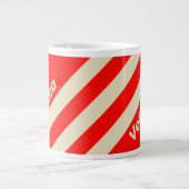 Retro Kers drie strepen met naam Grote Koffiekop (Voorkant)