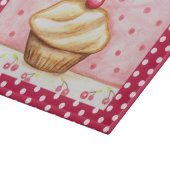 Retro Kersen Cupcake Keuken Snijplank Cadeau (Hoek)