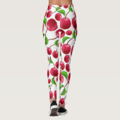 Retro Kersen Kersenprint Leggings Yoga Broek (Achterkant)