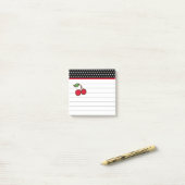 Retro Kersen Notitieblok Post It Notities Post-it® Notes (Op bureau)