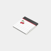 Retro Kersen Notitieblok Post It Notities Post-it® Notes (Schuin)