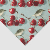 Retro Kersenpatroon Decoupage Tissuepapier (Detail)