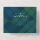 Retro Kerst 5 Foto Groet Vakantie Kaart (Achterkant)