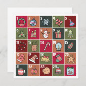 RETRO KERST ADVENT 2023 VAKANTIE KAART (Voorkant / Achterkant)