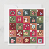 RETRO KERST ADVENT 2023 VAKANTIE KAART (Voorkant)