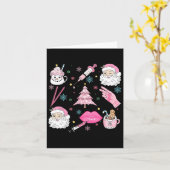 Retro Kerst Botox Dealer Esthetische Verpleegster  Kaart (Gele Bloem)