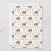 Retro Kerst Combi Flat Feestdagenkaart (Achterkant)