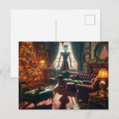 Retro Kerst Creepy Horror Briefkaart (Voorkant / Achterkant)