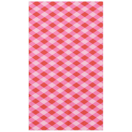 Retro Kerst Diamantruit - Rood & Roze Tafelkleed