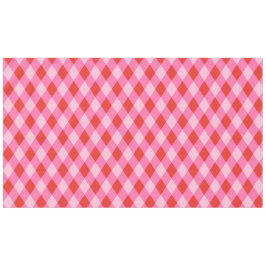 Retro Kerst Diamantruit - Rood & Roze Tafelkleed