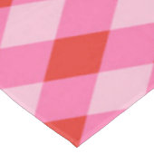 Retro Kerst Diamantruit - Rood & Roze Tafelkleed (Gekanteld)