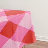Retro Kerst Diamantruit - Rood & Roze Tafelkleed (Voorbeeld)