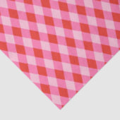 Retro Kerst Diamantruit - Rood & Roze Tissuepapier (Detail)