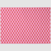 Retro Kerst Diamantruit - Rood & Roze Tissuepapier (Voorkant)