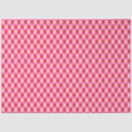 Retro Kerst Diamantruit - Rood & Roze Tissuepapier