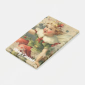 Retro kerst fee post-it® notes (Schuin)