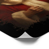 Retro Kerst Grappig Trump Sinterklaas Vintage Xm Poster (Hoek)