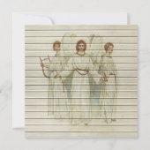 Retro | kerst in religieuze zin feestdagenkaart (Voorkant)