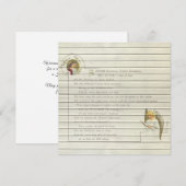 Retro |  kerst in religieuze zin feestdagenkaart (Voorkant / Achterkant)