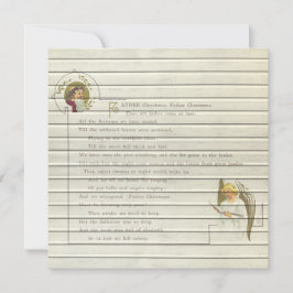 Retro |  kerst in religieuze zin feestdagenkaart