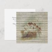 Retro |  kerst in religieuze zin feestdagenkaart (Voorkant / Achterkant)