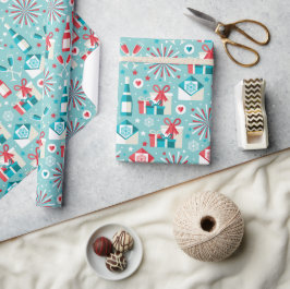 Retro Kerst Inpakpapier