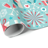 Retro Kerst Inpakpapier (Rol Hoek)