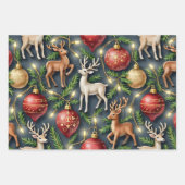  & Retro Kerst Inpakpapier Vel (Voorkant 2)