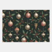  & Retro Kerst Inpakpapier Vel (Voorkant)