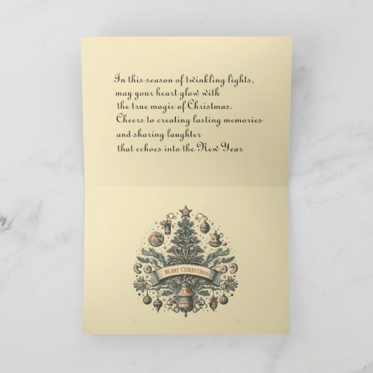  retro kerst kaart (Binnen)