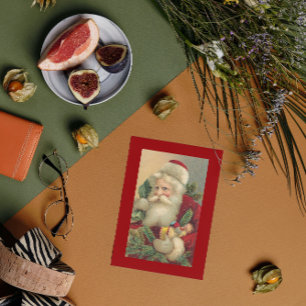 Retro  kerst met prettige feestdagen met speelgoed feestdagenkaart