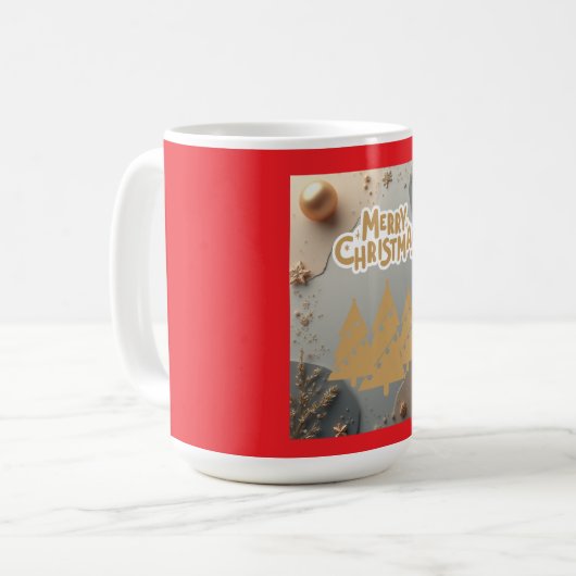 Retro Kerst mok (Voorkant links)