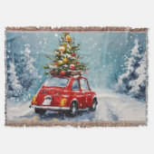  retro kerst | Nostalgische vakantie decor Deken (Voorkant)