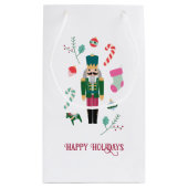 Retro Kerst Notenkraker  Vakantie Klein Cadeauzakje (Achterkant)