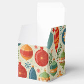Retro kerst ornament bedankdoosjes (Geopend)