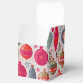 Retro kerst ornament bedankdoosjes (Geopend)