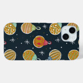 Retro Kerst Ornament Patroon Hoesje (Achterkant (horizontaal))