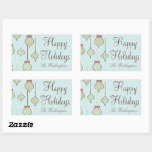 Retro Kerst Ornament Stickers (Vel)
