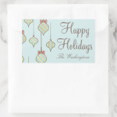 Retro Kerst Ornament Stickers (Tas)