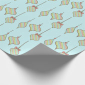 Retro Kerst Ornamente Gift Verpakkings Papier (Hoek)