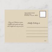  Retro Kerst Ornamenten en Lichten Feestdagenkaart (Achterkant)