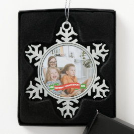 Retro Kerst Persoonlijke Foto Ornament - Christus