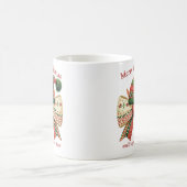 Retro Kerst rustieke boog met elfen pet Koffiemok (Center)