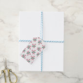 retro kerst snoepjes cadeaulabel (Met Touw)